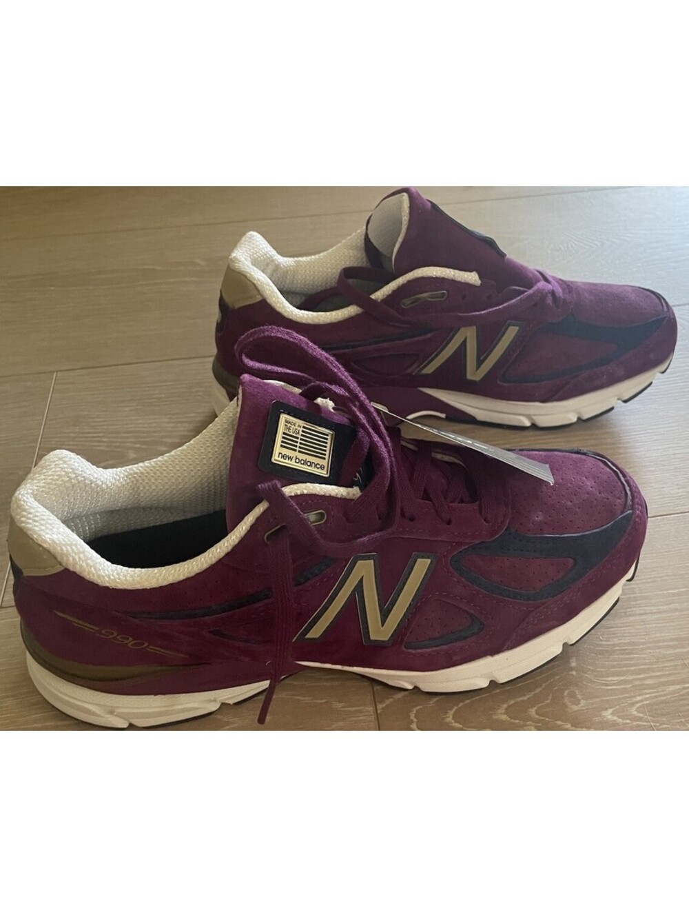 Women’s New Balance 990v4 Suede Trainers Size 10 Purple